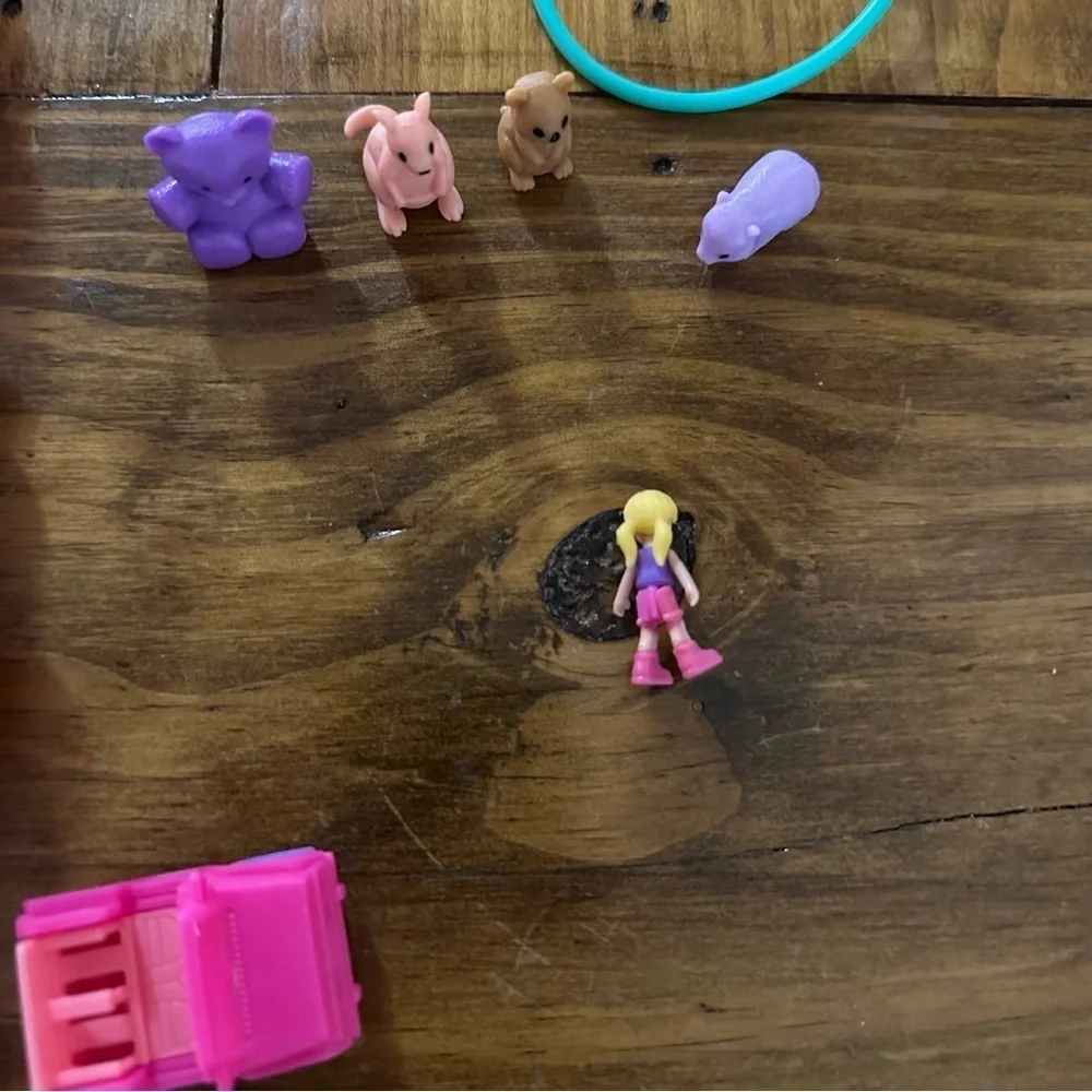 polly pocket 2 In 1 Koala Purse Travel Toy 1 Doll 1 Car And Animals